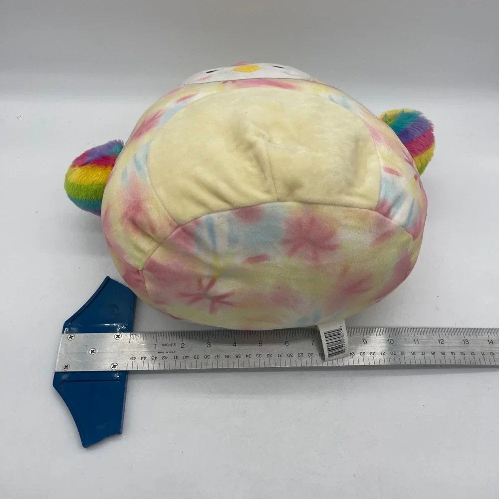 NWT Squishmallows S11-1329 11 Inch Multicolor Toucan Carmella Tie Dye Plush